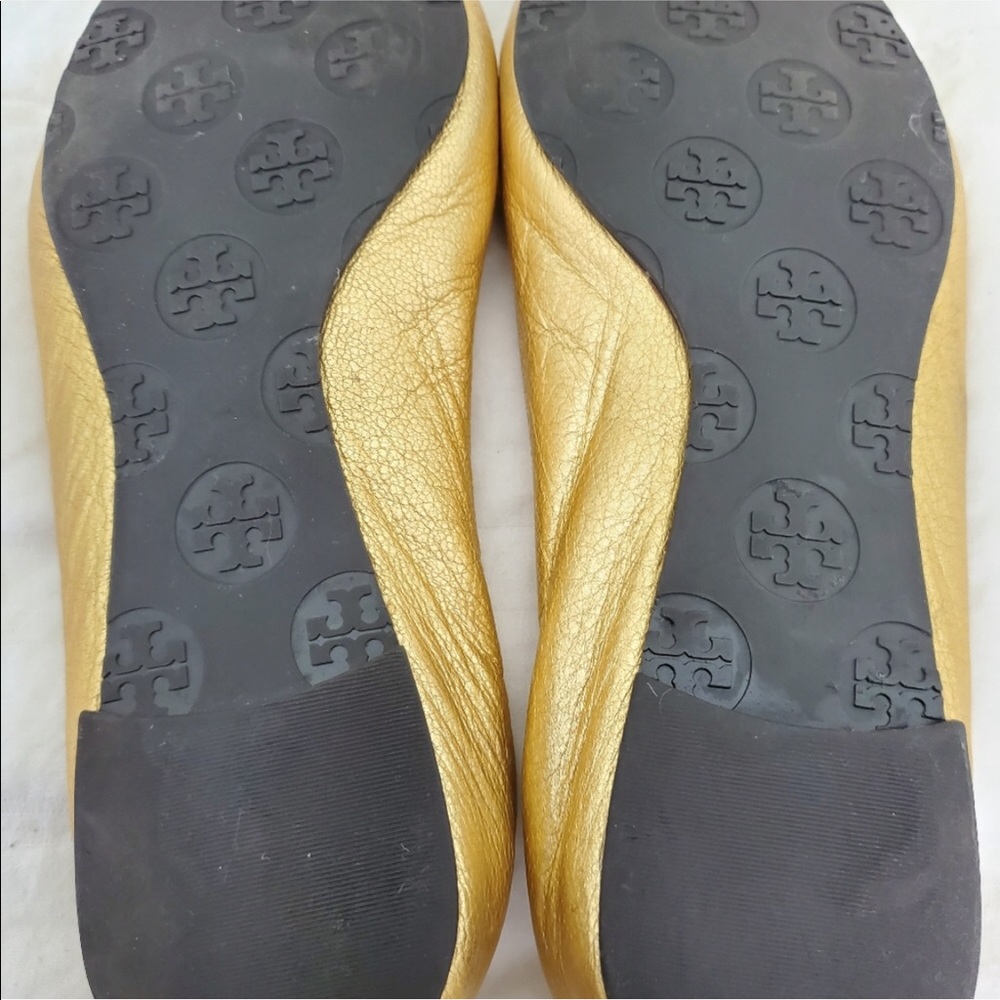 Tory Burch Gold Flats - Picture 6 of 7